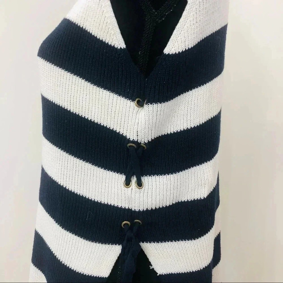 Vintage Cotton Tunic Tank Striped Side Tie - Picture 4 of 6